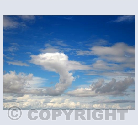 Message in the clouds