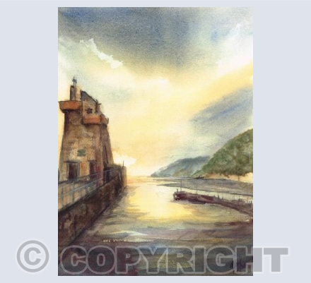 Rhenish Tower Sunset 