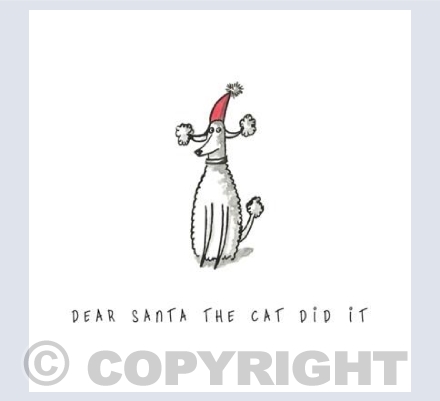 Santa the cat did it