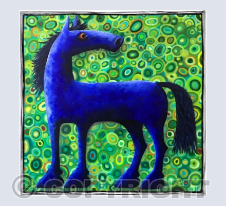 I dreamt of a blue horse