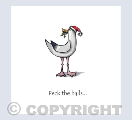 Peck the halls...
