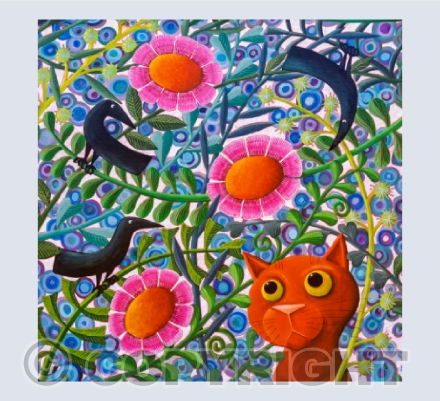 3 Birdies and an Orange Cat