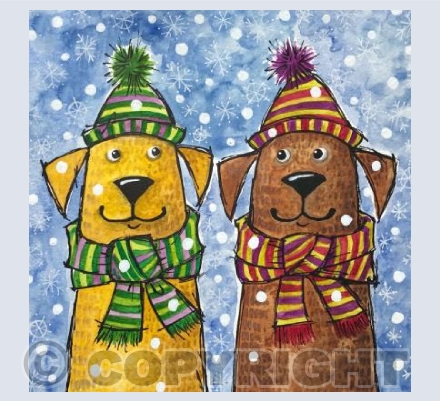 Dogs in Christmas Togs