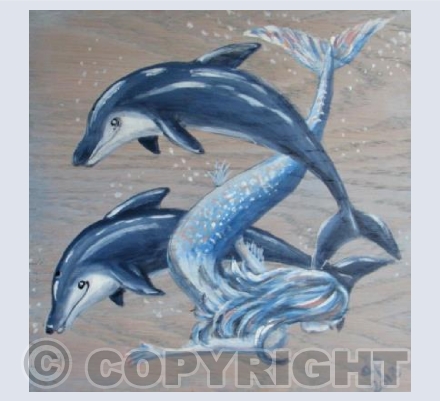 Diving With Dolphins card