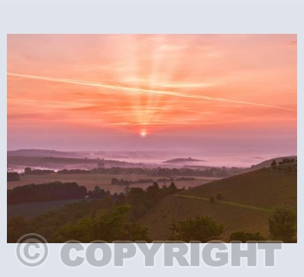 Cranborne Chase Misty Sunrise #2
