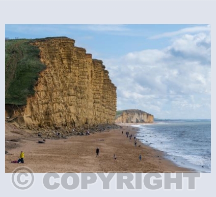 West Bay Cliffs and Beach, Dorset