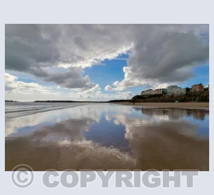 Tenby Beach Reflections, Wales