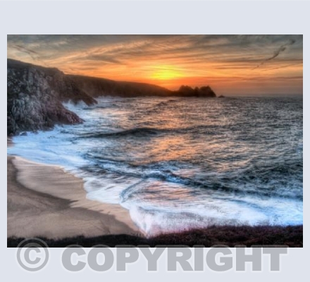 Sunrise Over Logan Rock