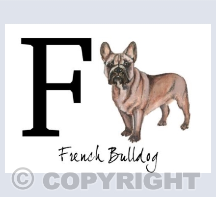 F for French Bulldog