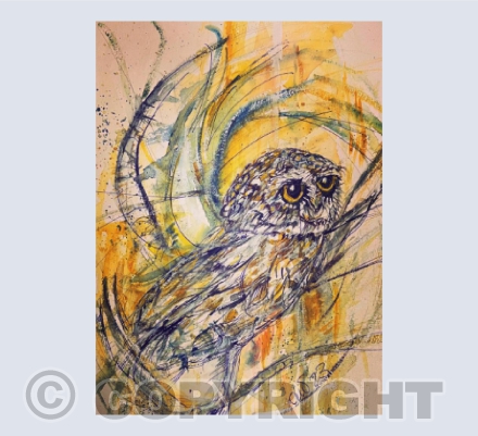 WATERCOLOUR OWL
