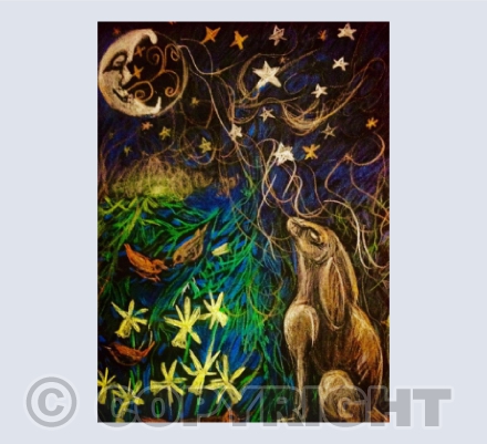 moon gazing hare