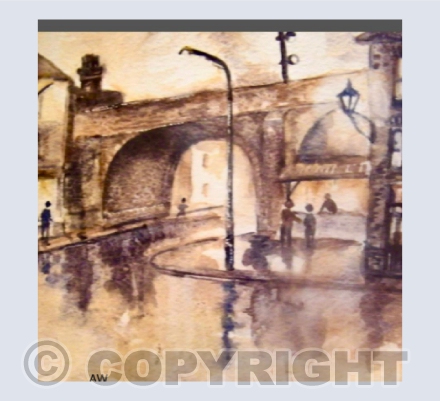 it's raining but the chip shop is open