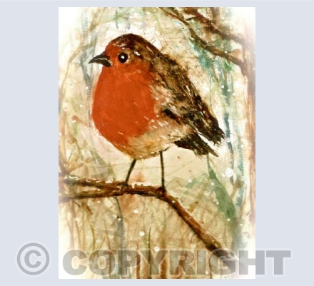 Watercolour Robin 