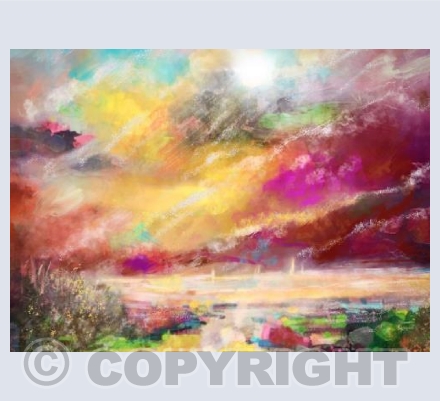 Colourful sunset 