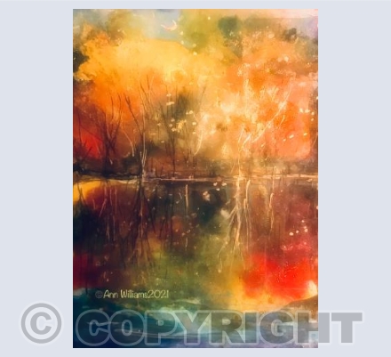 Alcohol ink reflections 