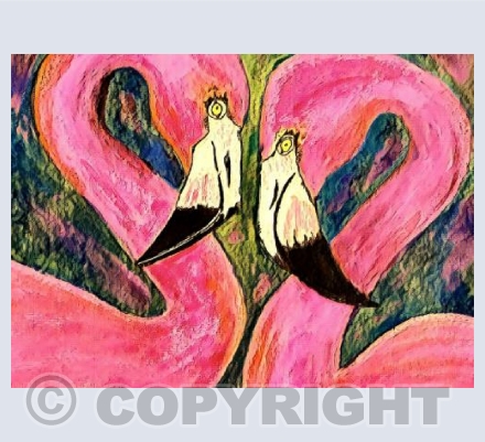 'Pretty Flamingoes'