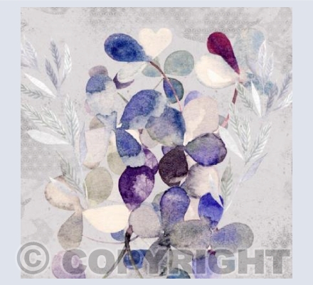 'Lunaria With Silver Fronds'