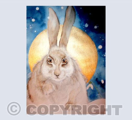 BRIGIDS HARE Greeting Card