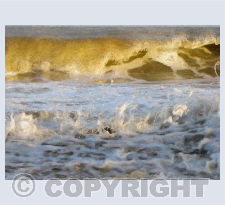 Waves rolling in