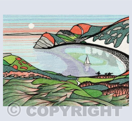 Sunset over Lulworth Cove