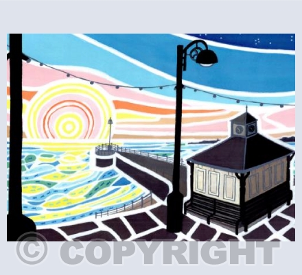 Sunrise over Swanage Banjo Pier