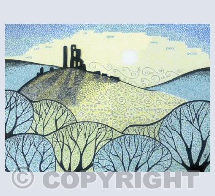 Early Sunlight at Corfe Castle