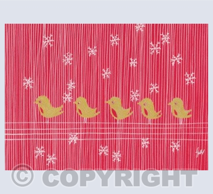 Five Little Robins on a Telegraph Wire