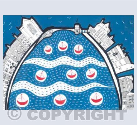 Red Boats in Weymouth Harbour