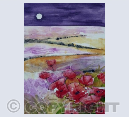 Moonlit Poppies
