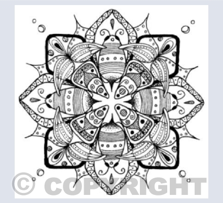 Bees - black and white