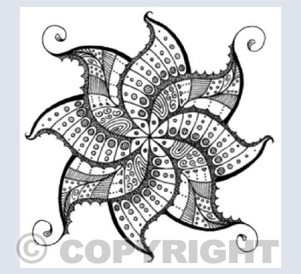 Butterfly Leaf 2 - black and white