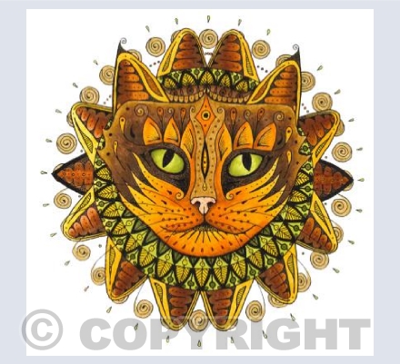 Cat Emerging coloured