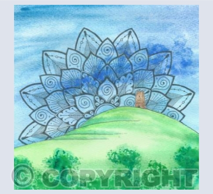 Glastonbury Tor Blue