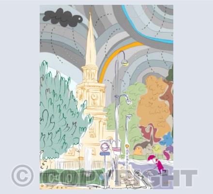 No.49 St.Swithens Church on a Rainy Friday