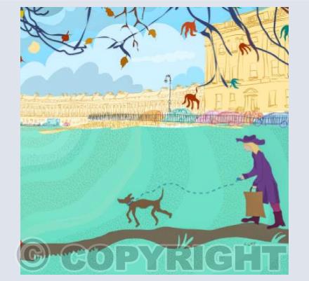 No.61 Royal Crescent Dog Walk with Ball