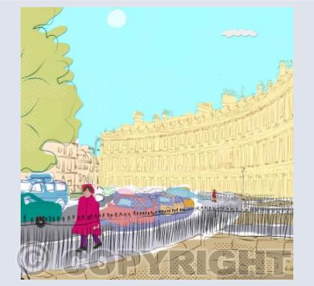 No.55 The Circus Looking Right from Brock Street