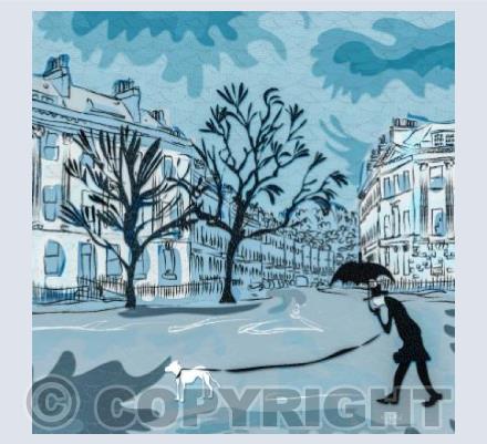 No.74 Late at Night on Laura Place (blue)