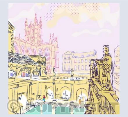 No.28 Roman Baths Evening