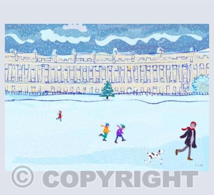 The Royal Crescent with Christmas Tree