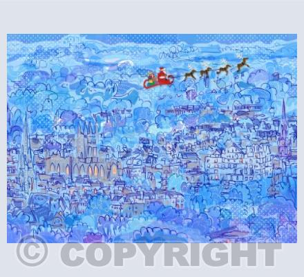 Father Christmas over Bath