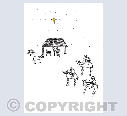 The Three Wise Men Arrive