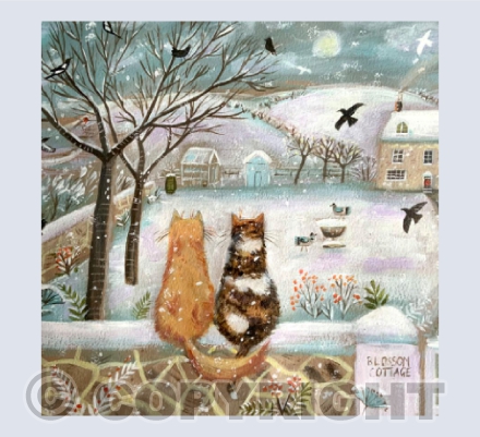Blossom Cottage winter card