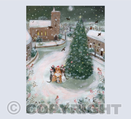 Carol Singers Christmas card
