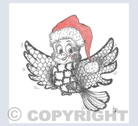 Xmas Flying Bird
