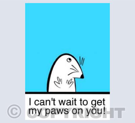 I can't wait...