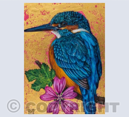 Kingfisher & Common Mallow