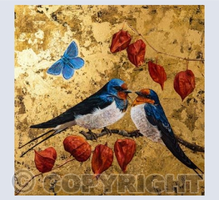 Swallows & Physalis