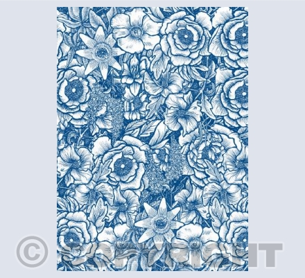 Blue & white flowers