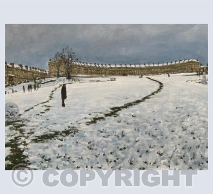Royal Crescent in the Snow I