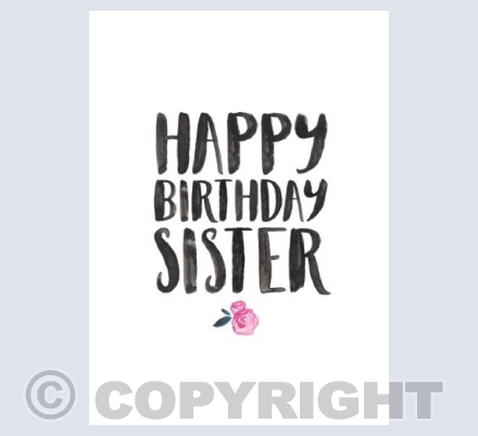 Happy Birthday Sister